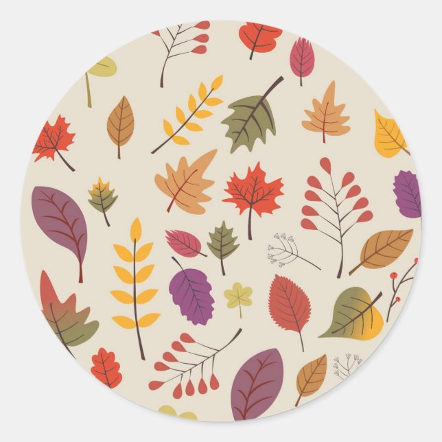 Sticker Rond Automne (Devant)
