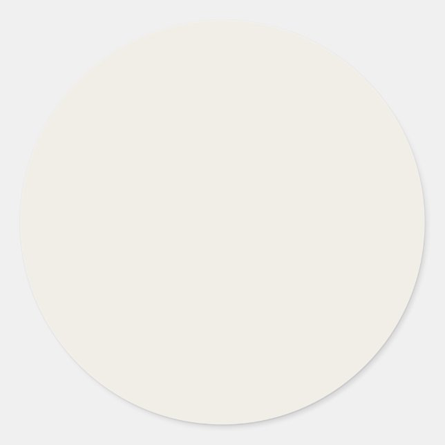 Sticker Rond Automne Couleur hiver Lait de coco (Devant)