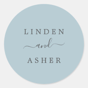 Sticker Rond Automne   Mariage d'ardoise