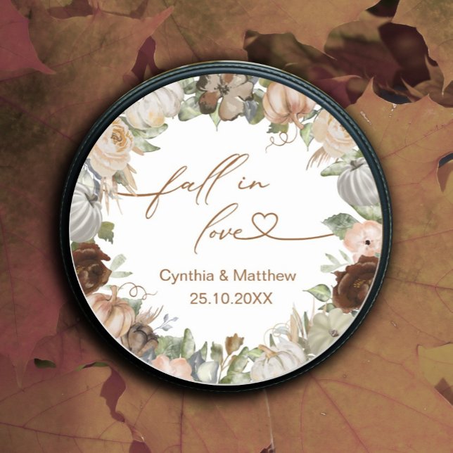Sticker Rond Automne Rustique Automne Rustique Automne Floral e (#zazzlemade #fallinlove #fall label)
