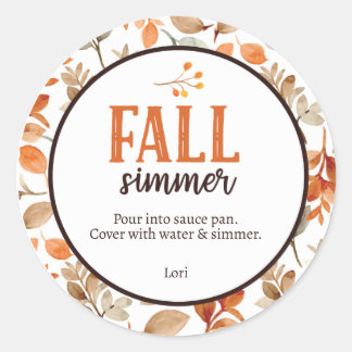 Sticker Rond Automne Simmer
