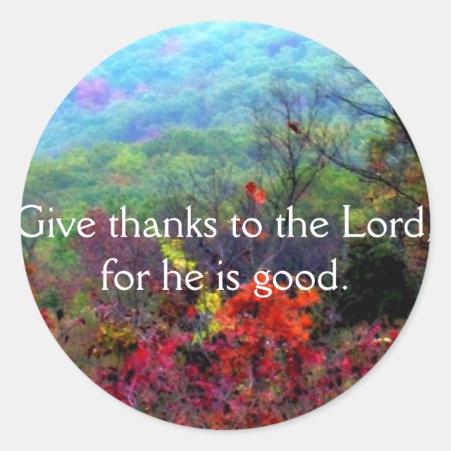 Sticker Rond Automne Thanksgiving Photographie (Devant)