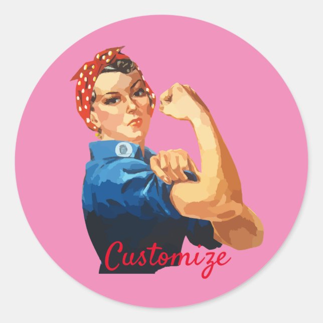 Sticker Rond Autonomisation féminine Thunder_Cove (Devant)