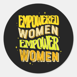 Sticker Rond :: Autonomiser les femmes pour la Journée des femm