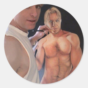 Sticker Rond Autoportrait