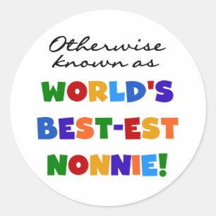 Sticker Rond Autrement connu comme cadeaux de Meilleur-est