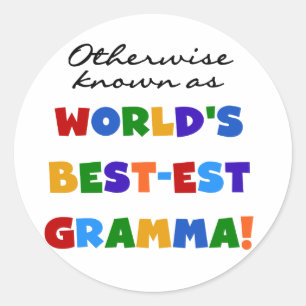 Sticker Rond Autrement connu comme T-shirts de Meilleur-est