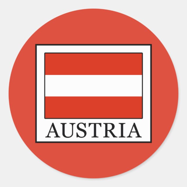 Sticker Rond Autriche (Devant)