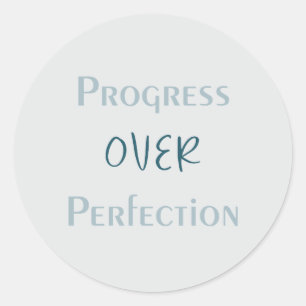Sticker Rond Avancer avec intention Design minimaliste