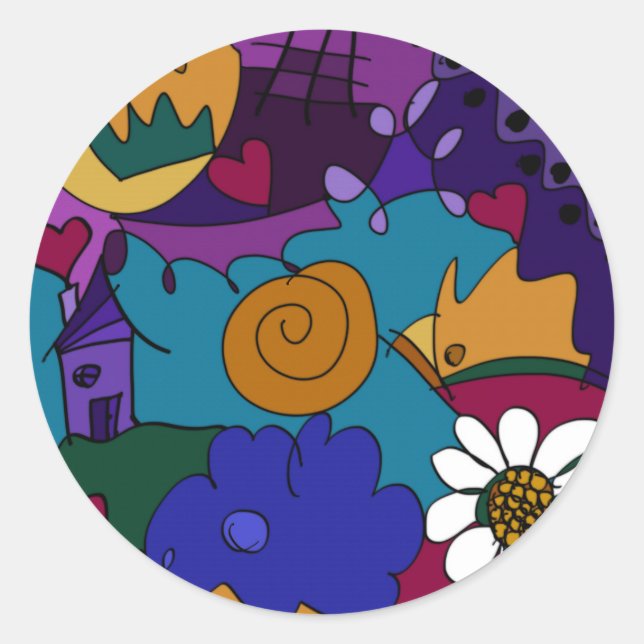 Sticker Rond Avant la Célébration (Devant)