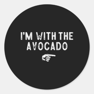 Sticker Rond Avec Le Costume Paresseux Correspondant À L'avocat
