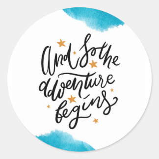 Sticker Rond Aventure
