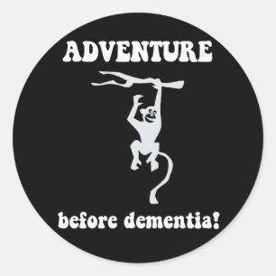 Sticker Rond aventure avant la démence