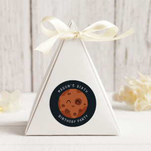 Sticker Rond Aventure spatiale Anniversaire Enfants Enjoués Jol