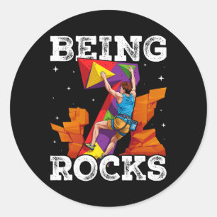 Sticker Rond Aventures d'escalade de 7 ans pour un 7ème anniver