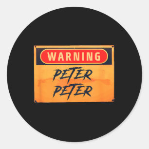 Sticker Rond Avertissement Peter Peter Pumpkin Mangeur Drôle Ha