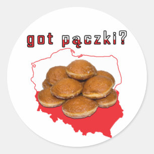 Sticker Rond avez-vous des paczki ? Carte de Pologne