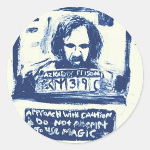 STICKER ROND AVEZ-VOUS VU CE MAGICIEN BLEU