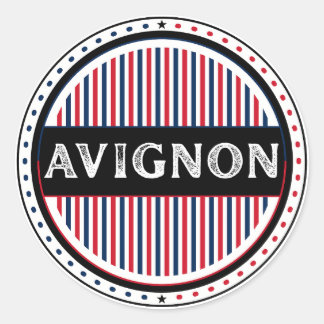 Sticker Rond Avignon City Pride Emblem – French Identity