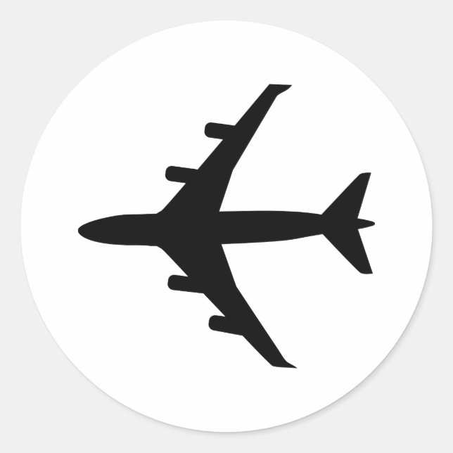 Sticker Rond Avion (Devant)