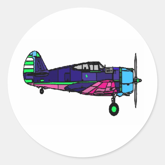 Sticker Rond avion (Devant)
