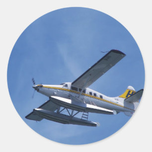 Sticker Rond Avion