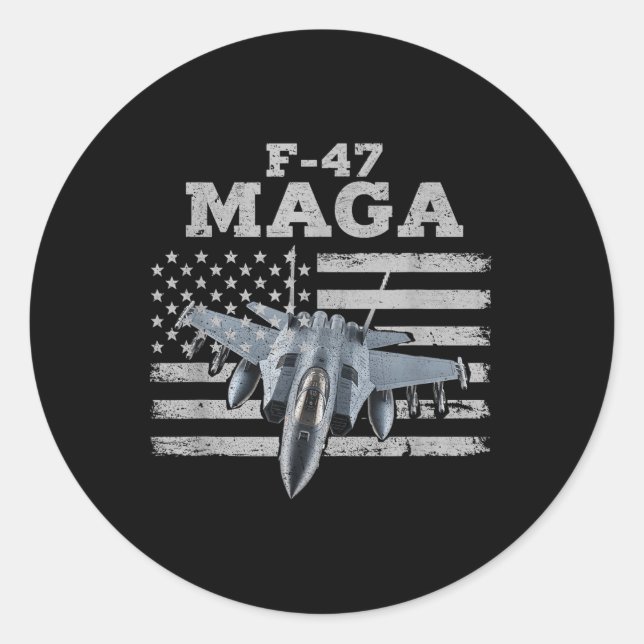 Sticker Rond Avion de chasse F47 Jet F-47 Jet (Devant)