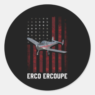 Sticker Rond Avion Erco Ercoupé
