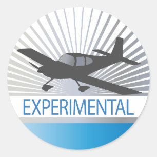 Sticker Rond Avion expérimental à basse aile