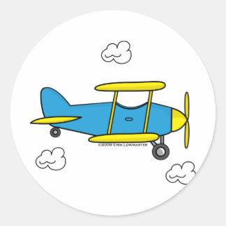 Sticker Rond Avion Lil