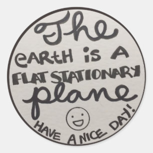 Sticker Rond Avion stationnaire plat