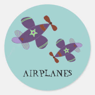 Sticker Rond Avions