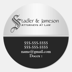 Sticker Rond avocat professionnel moderne ronde   Personnaliser