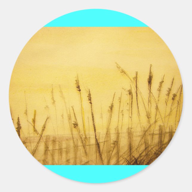 Sticker Rond avoine marine (Devant)