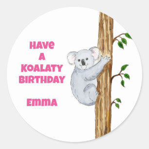 Sticker Rond Avoir un anniversaire Koalaty