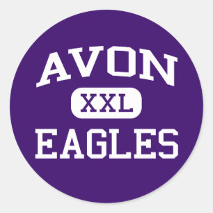 Sticker Rond Avon - Eagles - Avon High School - Avon Ohio