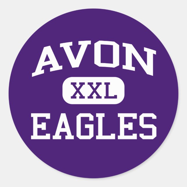 Sticker Rond Avon - Eagles - Avon High School - Avon Ohio (Devant)
