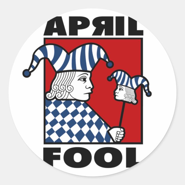 Sticker Rond Avril Fools (Devant)