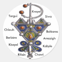 avzim bleu, Amaghir, Rifain, Kabyle, Berbère