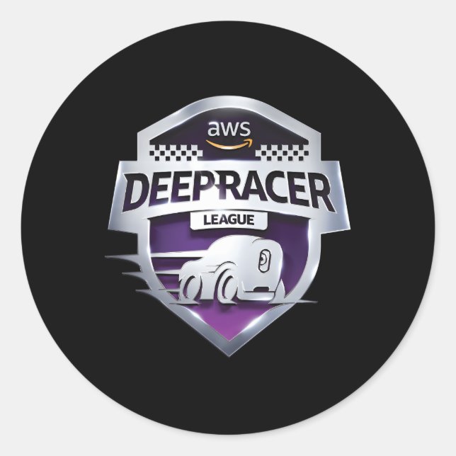 Sticker Rond Aws Deepracer Shield avant (Devant)