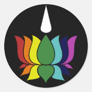 Sticker Rond Ayyavazshi Lotus