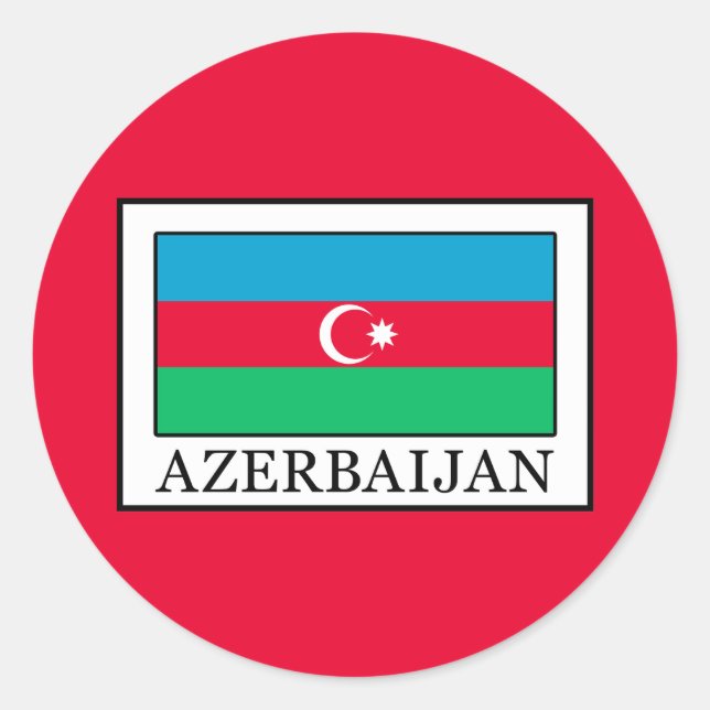 Sticker Rond Azerbaïdjan (Devant)
