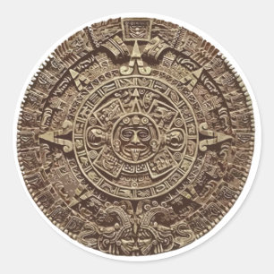 Sticker Rond Aztec Calender