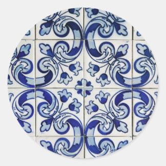 Sticker Rond Azulejo