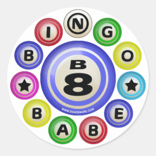 Sticker Rond B8 Bingo Babe