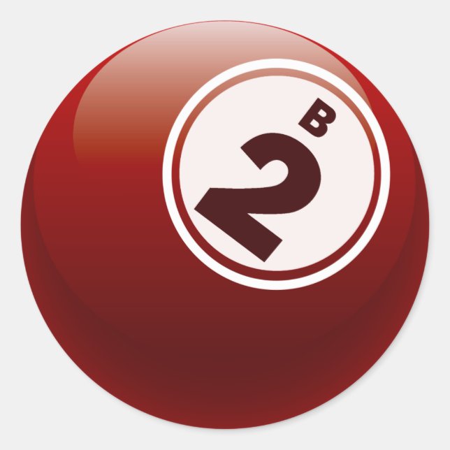 STICKER ROND B 2 BINGO BALL (Devant)