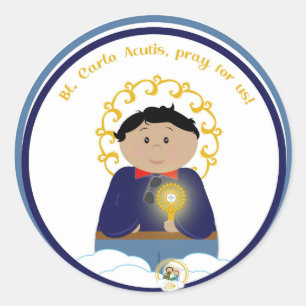 Sticker Rond B. Carlo Acutis