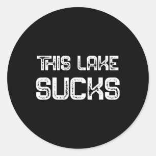 Sticker Rond B Crappie Poisson Lure Dire Drôle Pêche Ce Lac