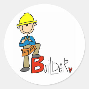 Sticker Rond B est pour Builder