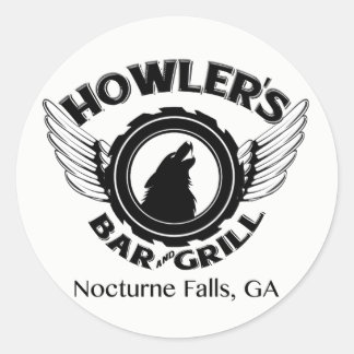Sticker Rond B&W Decal de Howler